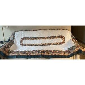 Vintage Rectangle Tablecloth 59”x99” Cotton Made in Taiwan